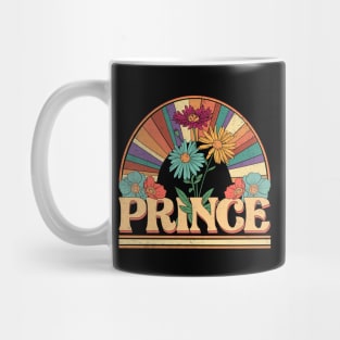 Prince Flowers Name Personalized Gifts Retro Style Mug